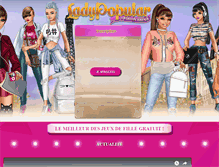 Tablet Screenshot of lady-popular.fr